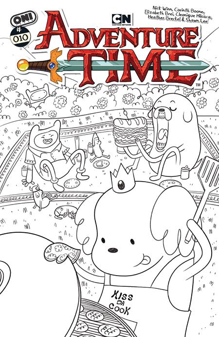 ADVENTURE TIME (2025) #10 CVR F INC 1:50 NICK WINN B&W VAR Oni Press Nick Winn, Elizabeth Brei Corinth Boone, Cleonique Hilsaca Nick Winn PREORDER