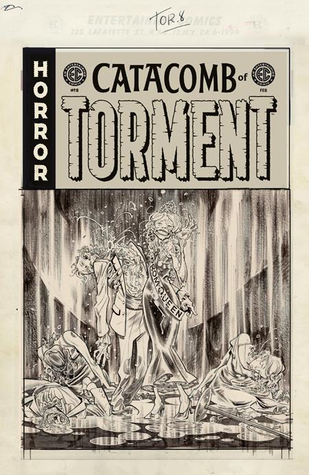 EC CATACOMB OF TORMENT #8 CVR D INC 1:20 TOM FOWLER B&W ARTIST EDITION VAR Oni Press Robert Menegus, Rafael Scavone, Paul Tobin Rafael Alburquerque, Valeria Burzo, Arjuna Susini Tom Fowler PREORDER