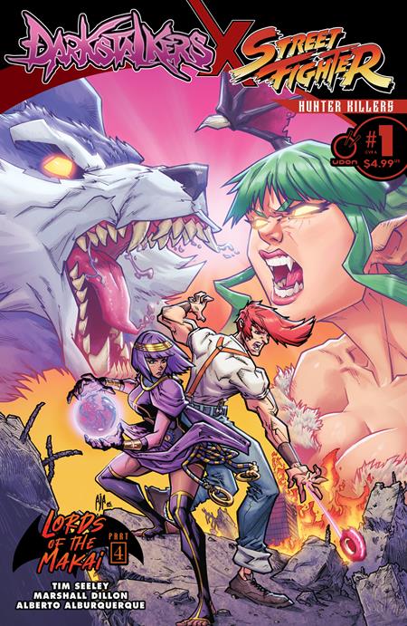 DARKSTALKERS X STREET FIGHTER HUNTER KILLERS #1 (ONE SHOT) CVR A ALBERTO ALBURQUERQUE UDON Entertainment Marshall Dillon, Tim Seeley Alberto Alburquerque Alberto Alburquerque PREORDER