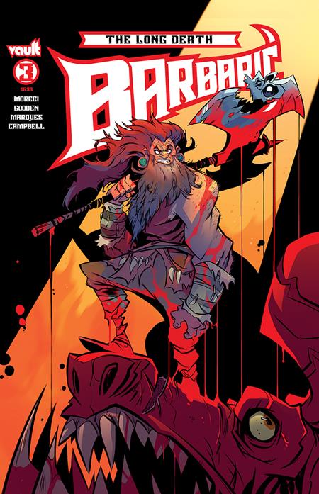 BARBARIC THE LONG DEATH #3 (OF 3) CVR B BRETT BEAN VAR Vault Comics Michael Moreci Nathan Gooden Brett Bean PREORDER
