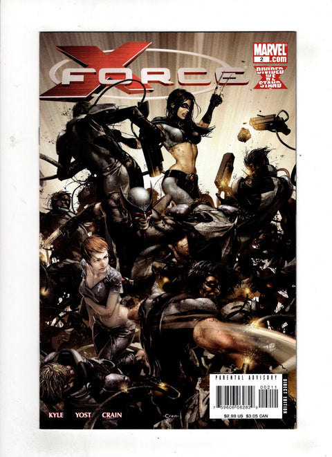 X-Force, Vol. 3 #2 (Cvr A) (2008) Clayton Crain A Clayton Crain Buy & Sell Comics Online Comic Shop Toronto Canada