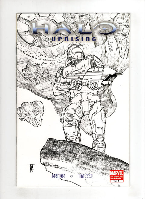 Halo: Uprising #1 (Cvr B) (2007) Alex Maleev 2nd Print Sketch Variant B Alex Maleev 2nd Print Sketch Variant Buy & Sell Comics Online Comic Shop Toronto Canada