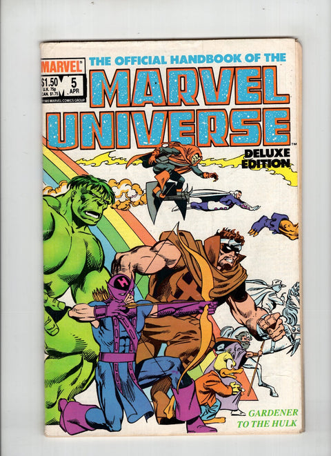 Official Handbook of the Marvel Universe: Deluxe Edition (Vol. 2) #5 (1985) Buy & Sell Comics Online Comic Shop Toronto Canada