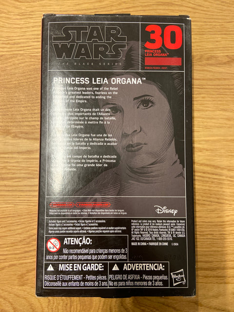 Star Wars: The Black Series - Princess Leia Organa (2016) Disney / Hasbro 6 in