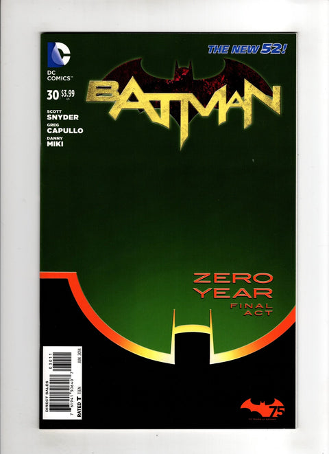 Batman, Vol. 2 #30 (Cvr A) (2014) Greg Capullo Embossed Cardstock A Greg Capullo Embossed Cardstock Buy & Sell Comics Online Comic Shop Toronto Canada