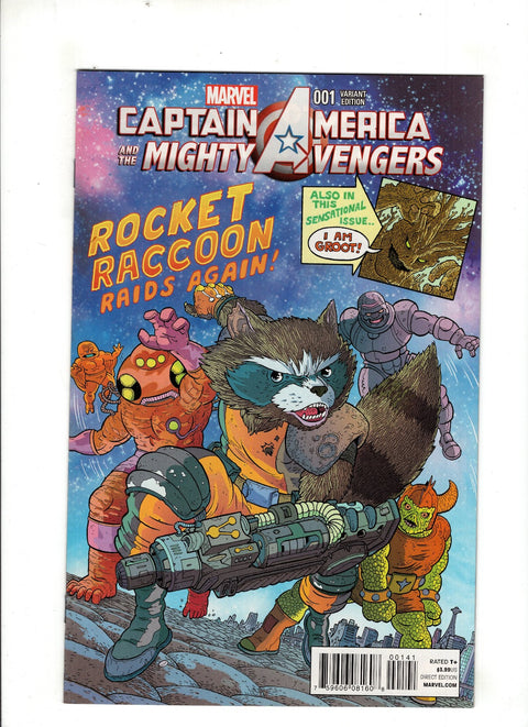 Captain America & The Mighty Avengers #1 (Cvr D) (2014) Rocket Raccoon and Groot Variant D Rocket Raccoon and Groot Variant Buy & Sell Comics Online Comic Shop Toronto Canada