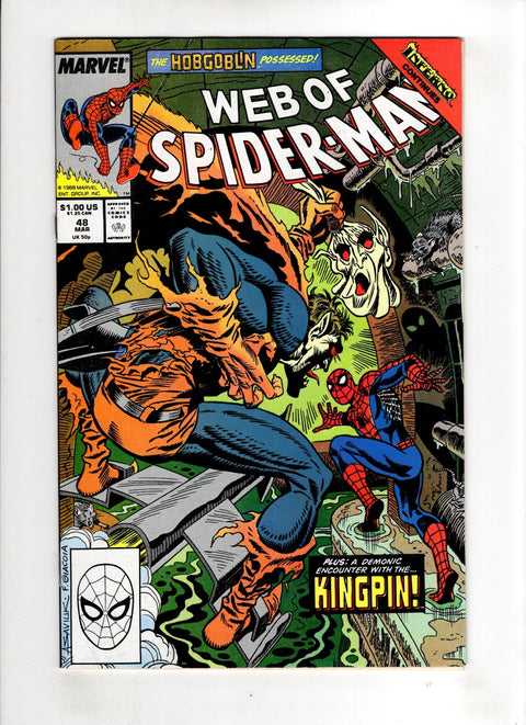 Web of Spider-Man, Vol. 1 #48 (1988) Buy & Sell Comics Online Comic Shop Toronto Canada