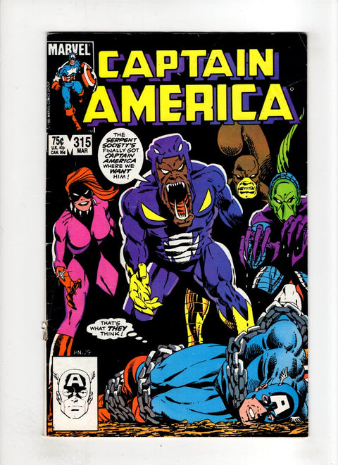 Captain America, Vol. 1 #315 (1985) Buy & Sell Comics Online Comic Shop Toronto Canada