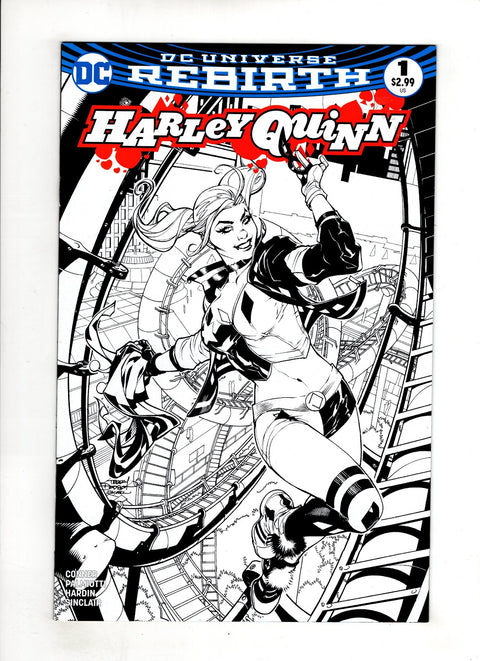 Harley Quinn, Vol. 3 #1 (Cvr AQ) (2016) Terry Dodson Exclusive B&W Variant AQ Terry Dodson Exclusive B&W Variant Buy & Sell Comics Online Comic Shop Toronto Canada