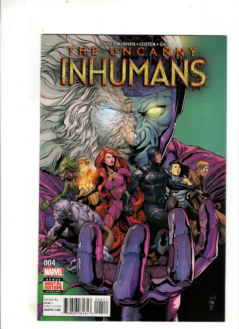 The Uncanny Inhumans #4 (Cvr A) (2016) Steve McNiven A Steve McNiven Buy & Sell Comics Online Comic Shop Toronto Canada
