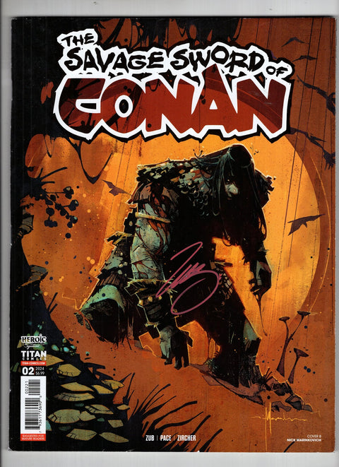 The Savage Sword of Conan (Titan Books) #2 (Cvr B) (2025) Signed Jim Zub B Signed Jim Zub Buy & Sell Comics Online Comic Shop Toronto Canada