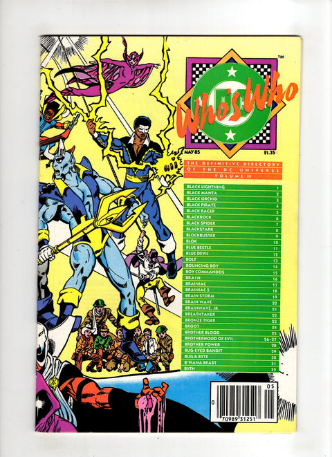 Who's Who: The Definitive Directory of the DC Universe #3 (1985) Buy & Sell Comics Online Comic Shop Toronto Canada