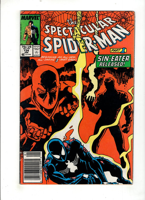 The Spectacular Spider-Man, Vol. 1 #134 (1988) Newsstand Edition Newsstand Edition Buy & Sell Comics Online Comic Shop Toronto Canada