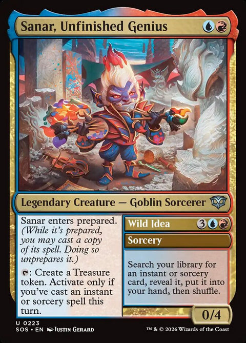 Sanar, Unfinished Genius // Wild Idea (Foil)