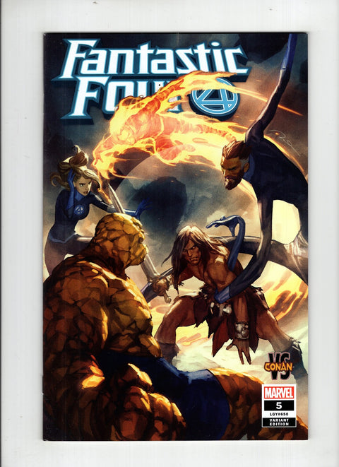 Fantastic Four, Vol. 6 #5 (Cvr J) (2018) Gerald Parel Conan VS Marvel Heroes Variant J Gerald Parel Conan VS Marvel Heroes Variant Buy & Sell Comics Online Comic Shop Toronto Canada