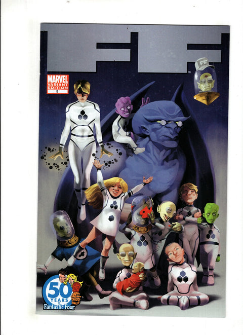 FF, Vol. 1 #9 (Cvr B) (2011) Stephane Perger FF 50th Anniversary Variant B Stephane Perger FF 50th Anniversary Variant Buy & Sell Comics Online Comic Shop Toronto Canada