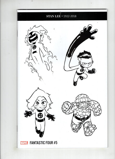 Fantastic Four, Vol. 6 #5 (Cvr L) (2018) Skottie Young Party B&W L Skottie Young Party B&W Buy & Sell Comics Online Comic Shop Toronto Canada