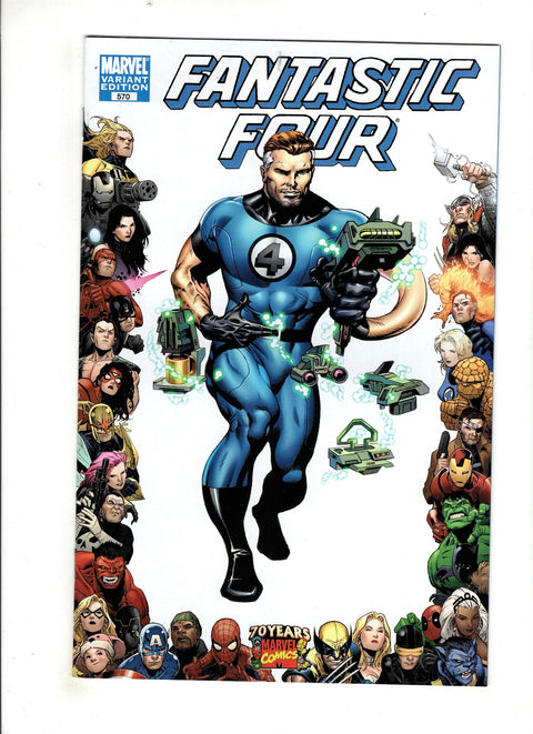 Fantastic Four, Vol. 3 #570 (Cvr E) (2009) Dale Eaglesham 70th Anniversary Frame Variant E Dale Eaglesham 70th Anniversary Frame Variant Buy & Sell Comics Online Comic Shop Toronto Canada