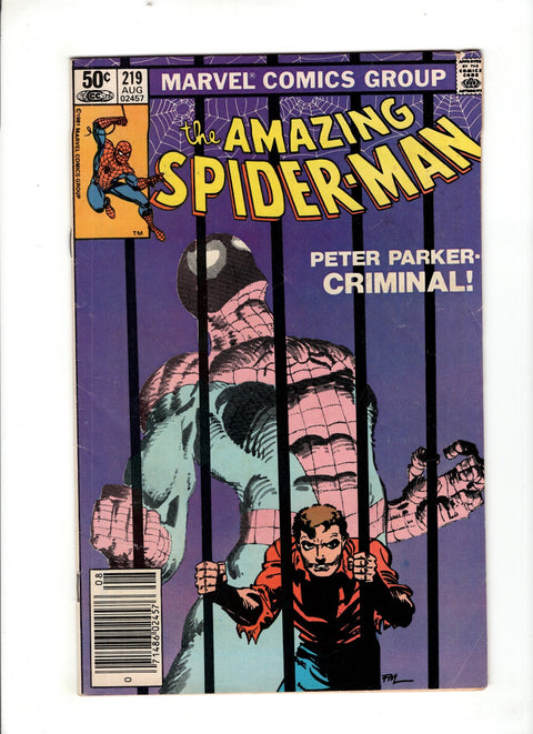 The Amazing Spider-Man, Vol. 1 #219 (1981) Buy & Sell Comics Online Comic Shop Toronto Canada