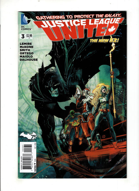 Justice League United #3 (Cvr C) (2014) Mario Alberti Batman 75 Variant C Mario Alberti Batman 75 Variant Buy & Sell Comics Online Comic Shop Toronto Canada