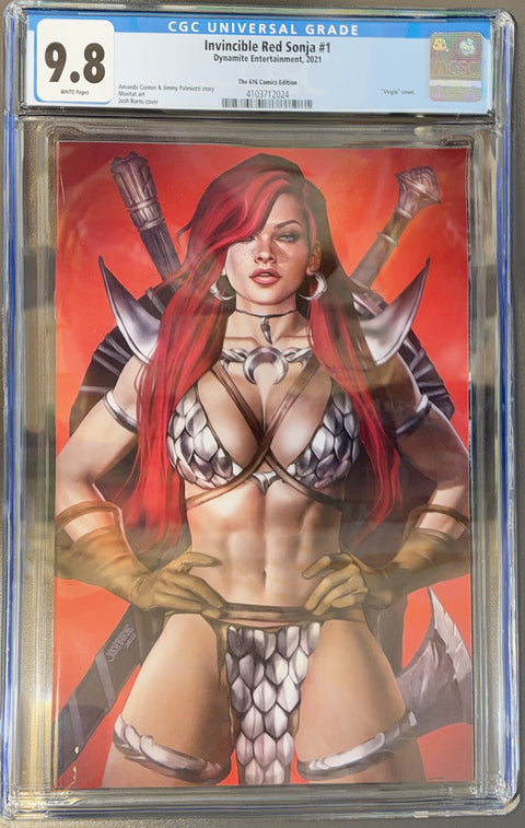 The Invincible Red Sonja #1 (CGC 9.8) (2021) AH Josh Burns Variant Buy & Sell Comics Online Comic Shop Toronto Canada