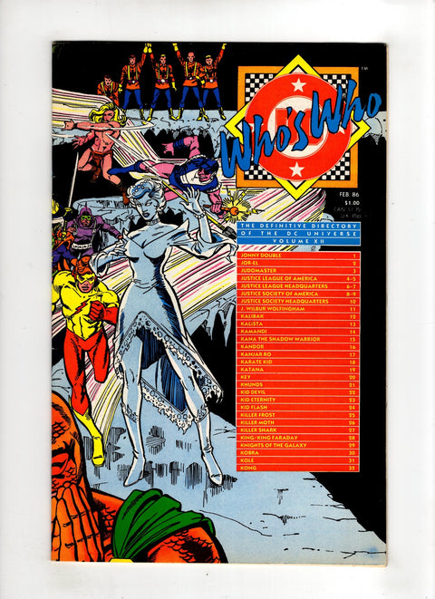 Who's Who: The Definitive Directory of the DC Universe #12 (1986) Buy & Sell Comics Online Comic Shop Toronto Canada