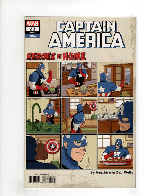 Captain America, Vol. 9 #23 (Cvr C) (2020) Gurihiru Heroes at Home Variant C Gurihiru Heroes at Home Variant Buy & Sell Comics Online Comic Shop Toronto Canada