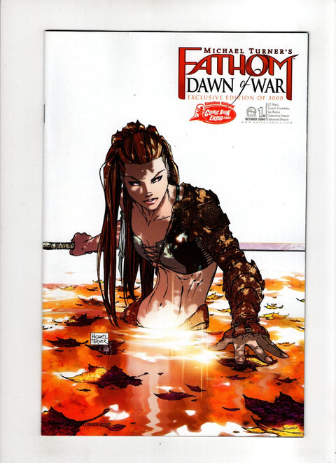 Michael Turner's Fathom: Dawn of War #1 (Cvr B) (2004) Michael Turner Canadian National Comic Book Expo Exclusive Variant (Ltd. 3000) B Michael Turner Canadian National Comic Book Expo Exclusive Variant (Ltd. 3000) Buy & Sell Comics Online Comic Shop Toronto Canada