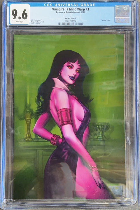 Vampirella: Mindwarp #3 (CGC 9.6) (2022) O Lesley Leirix Li Ultraviolet Virgin Cover Buy & Sell Comics Online Comic Shop Toronto Canada