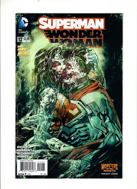 Superman / Wonder Woman #12 (Cvr B) (2014) Monsters of the Month Variant - Bill Sienkiewicz B Monsters of the Month Variant - Bill Sienkiewicz Buy & Sell Comics Online Comic Shop Toronto Canada