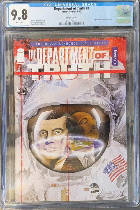 The Department of Truth #1 (CGC 9.8) (2020) AA Hugh Rookwood Exclusive Variant Buy & Sell Comics Online Comic Shop Toronto Canada