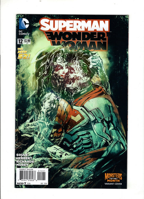 Superman / Wonder Woman #12 (Cvr B) (2014) Monsters of the Month Variant - Bill Sienkiewicz B Monsters of the Month Variant - Bill Sienkiewicz Buy & Sell Comics Online Comic Shop Toronto Canada