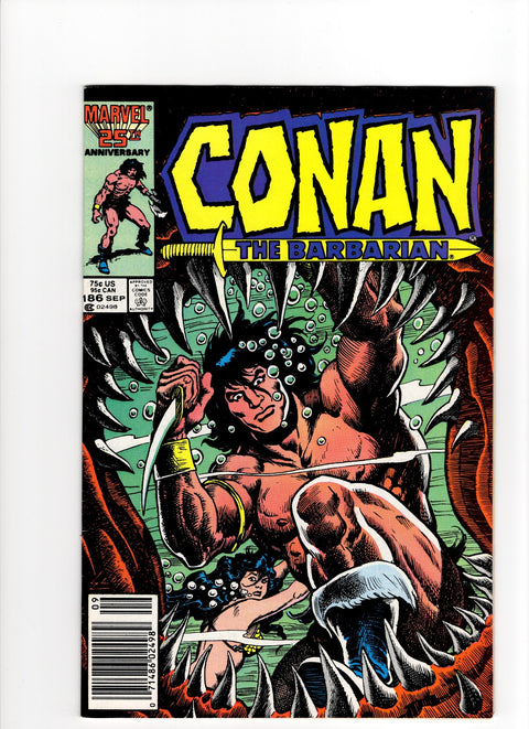 Conan the Barbarian, Vol. 1 #186 (1986) Newsstand Edition Newsstand Edition Buy & Sell Comics Online Comic Shop Toronto Canada