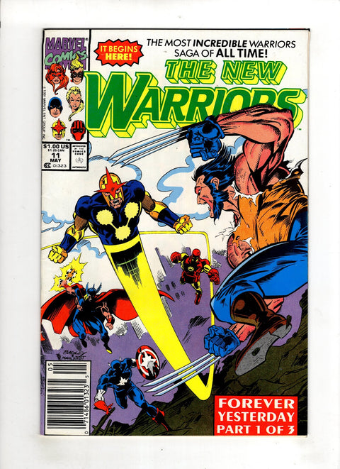 The New Warriors, Vol. 1 #11 (1991) Newsstand Edition Newsstand Edition Buy & Sell Comics Online Comic Shop Toronto Canada