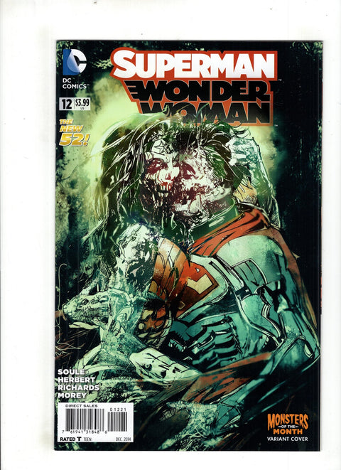 Superman / Wonder Woman #12 (Cvr B) (2014) Monsters of the Month Variant - Bill Sienkiewicz B Monsters of the Month Variant - Bill Sienkiewicz Buy & Sell Comics Online Comic Shop Toronto Canada