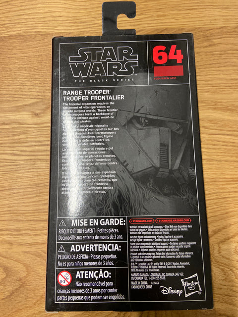 Star Wars: The Black Series - #64 Range Trooper (2017) Disney / Hasbro 6 in
