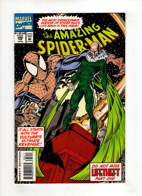 The Amazing Spider-Man, Vol. 1 #386 (1993) Buy & Sell Comics Online Comic Shop Toronto Canada
