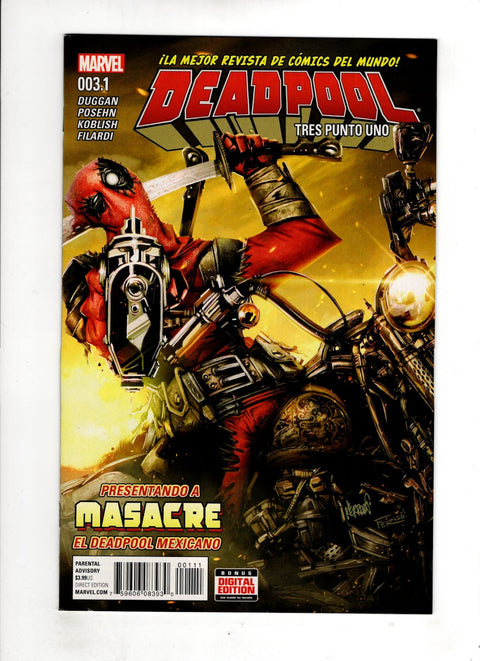 Deadpool, Vol. 5 #3 (Cvr .1) (2015) Tres Punto Uno .1 Tres Punto Uno Buy & Sell Comics Online Comic Shop Toronto Canada