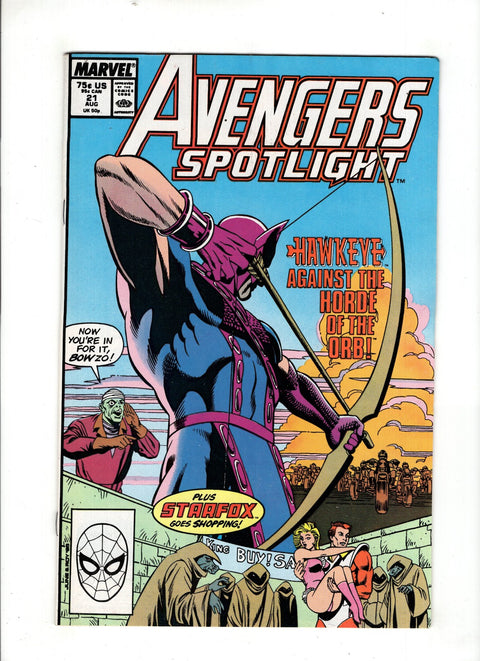 Avengers: Spotlight, Vol. 1 #21 (1989) Buy & Sell Comics Online Comic Shop Toronto Canada