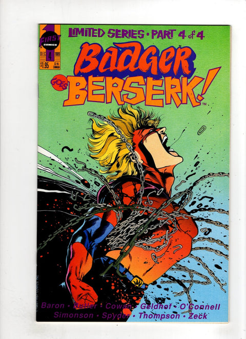 Badger Goes Berserk #4 (1989) Buy & Sell Comics Online Comic Shop Toronto Canada