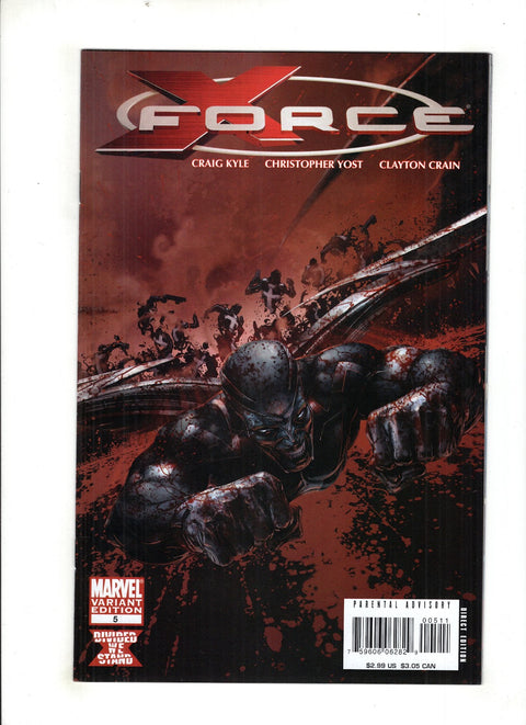 X-Force, Vol. 3 #5 (Cvr B) (2008) Clayton Crain Bloody Variant B Clayton Crain Bloody Variant Buy & Sell Comics Online Comic Shop Toronto Canada