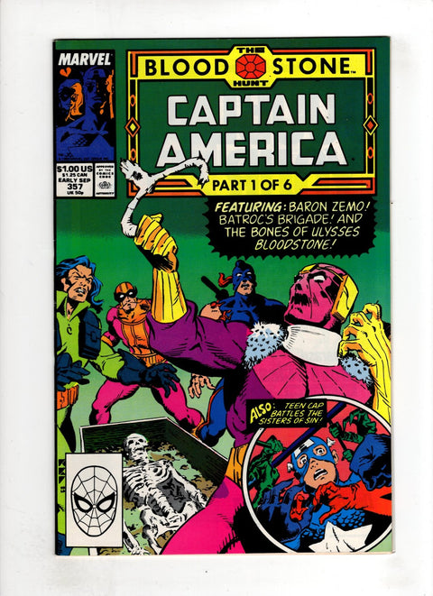 Captain America, Vol. 1 #357 (1989) Buy & Sell Comics Online Comic Shop Toronto Canada