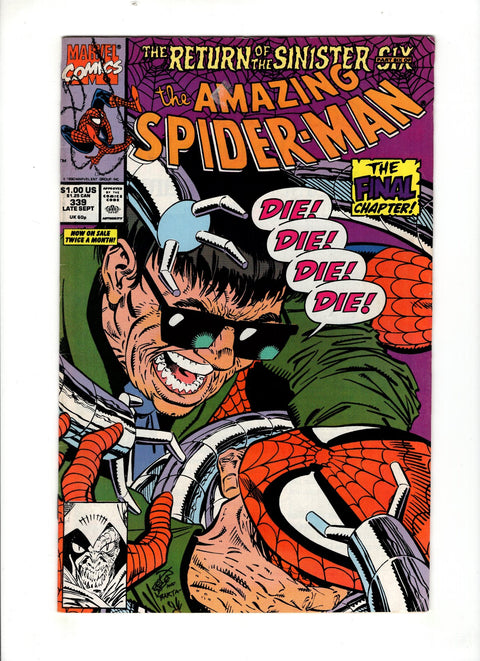 The Amazing Spider-Man, Vol. 1 #339 (1990) Buy & Sell Comics Online Comic Shop Toronto Canada