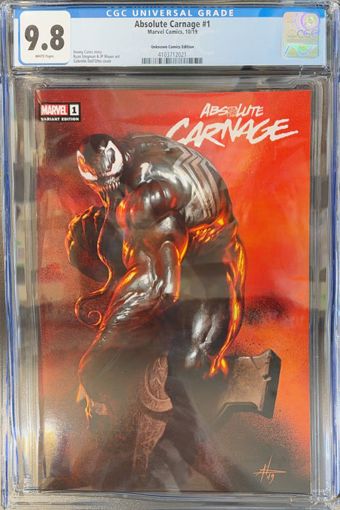 Absolute Carnage #1 (CGC 9.8) (2019) W Gabriele Dell'Otto Exclusive Variant Buy & Sell Comics Online Comic Shop Toronto Canada