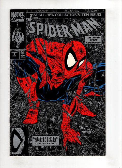 Spider-Man, Vol. 1 #1 (1990) No Price Polybag Silver Edition No Price Polybag Silver Edition Buy & Sell Comics Online Comic Shop Toronto Canada