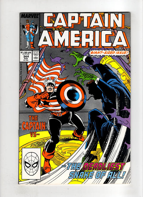 Captain America, Vol. 1 #344 (1988) Buy & Sell Comics Online Comic Shop Toronto Canada