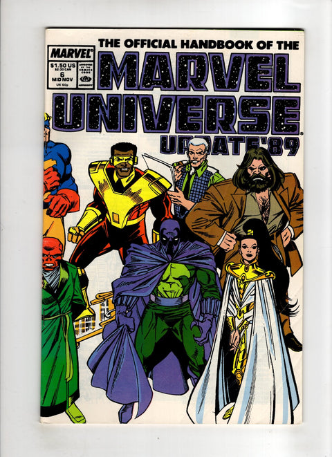 The Official Handbook of the Marvel Universe: Update '89 #6 (1989) Buy & Sell Comics Online Comic Shop Toronto Canada