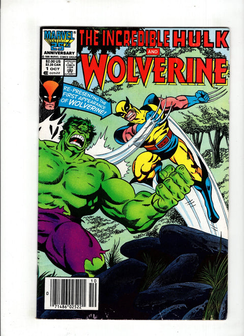 The Incredible Hulk and Wolverine #1 (1986) Newsstand Edition Newsstand Edition Buy & Sell Comics Online Comic Shop Toronto Canada