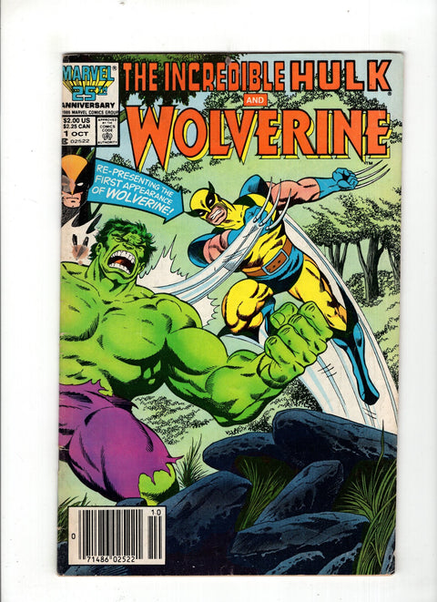 The Incredible Hulk and Wolverine #1 (1986) Newsstand Edition Newsstand Edition Buy & Sell Comics Online Comic Shop Toronto Canada