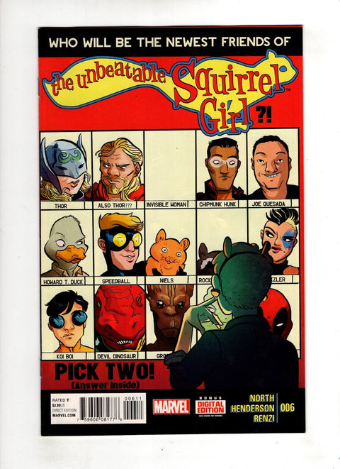 Unbeatable Squirrel Girl, Vol. 1 #6 (2015) Erica Henderson Erica Henderson Buy & Sell Comics Online Comic Shop Toronto Canada